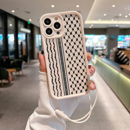 Hattah Keffiyeh iPhone Case Hand Strap