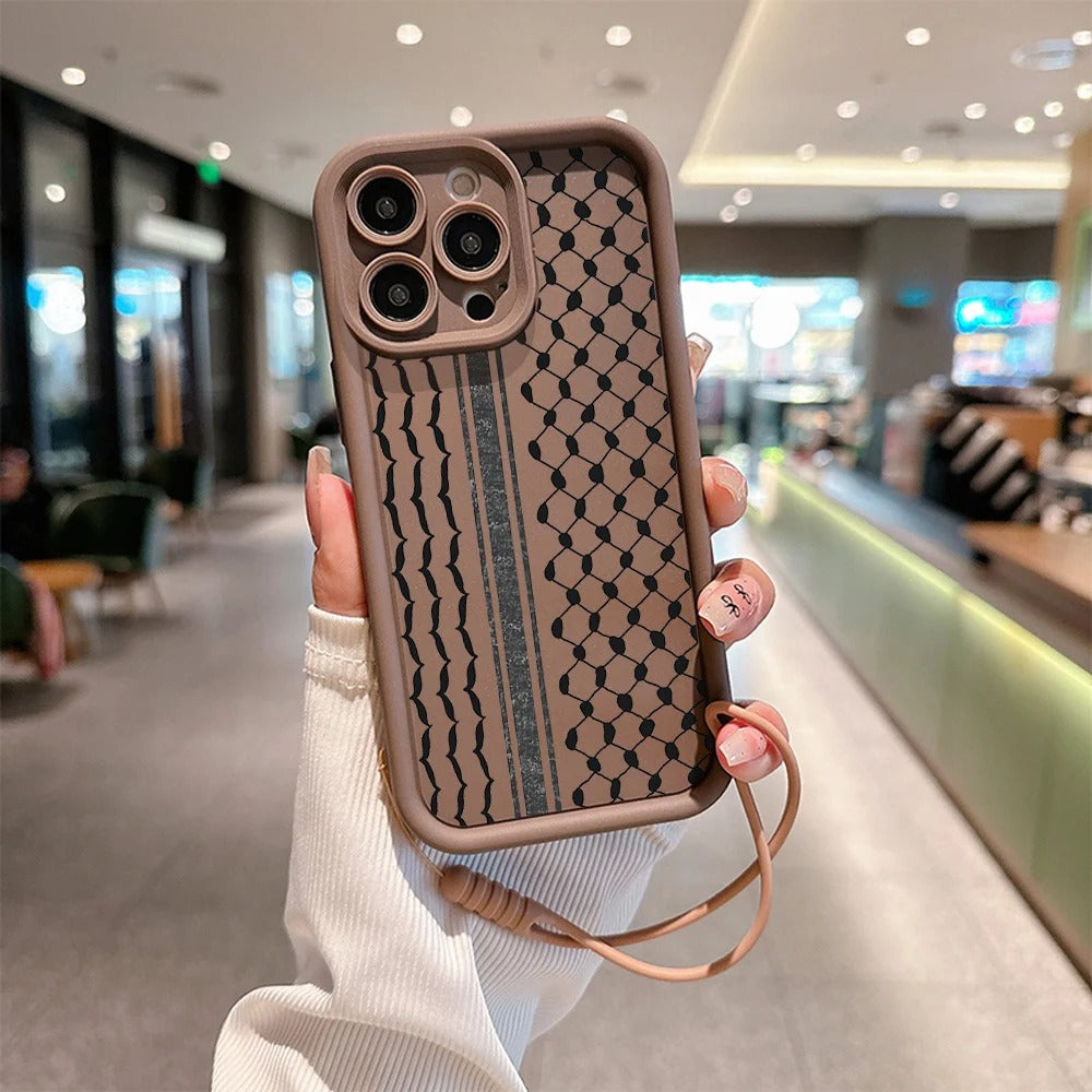 Hattah Keffiyeh iPhone Case Hand Strap