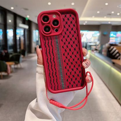 Hattah Keffiyeh iPhone Case Hand Strap
